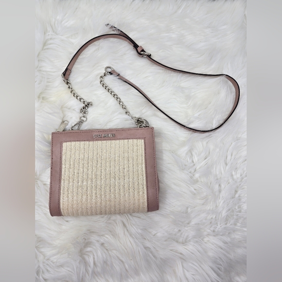 Steve Madden Handbags - Steve Madden Crossbody Bag Light Pink / Cream